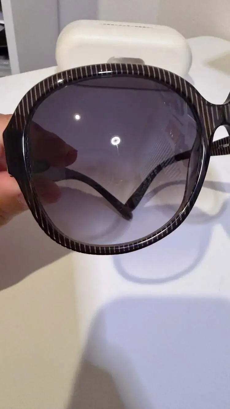 Chloe CL2234 Oversized Pinstripe Sunglasses